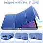 &Eacute;tui en similicuir couleur ESR Yippee pour iPad Pro 11 (2018 2020 2021 2022) - Bleu