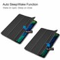 &Eacute;tui en cuir artificiel Just in Case Smart Tri-Fold compatible avec iPad Pro 11 (2018 2020 2021 2022) - noir