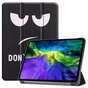 Just in Case Smart Tri-Fold Faux Leather Quote Cover compatible avec iPad Pro 11 (2018 2020 2021 2022) - noir
