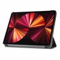 Just in Case Smart Tri-Fold Faux Leather Cover compatible avec iPad Pro 11 (2018 2020 2021 2022) - noir