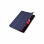 Just in Case Smart Tri-Fold Faux Leather Cover compatible avec iPad Pro 11 (2018 2020 2021 2022) - bleu