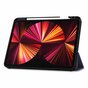 Just in Case Smart Tri-Fold Housse en cuir artificiel compatible avec iPad Pro 11 (2018 2020 2021 2022) - bleu