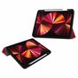Just in Case Smart Tri-Fold Housse en cuir artificiel compatible avec iPad Pro 11 (2018 2020 2021 2022) - rouge