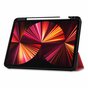 Just in Case Smart Tri-Fold Housse en cuir artificiel compatible avec iPad Pro 11 (2018 2020 2021 2022) - rouge