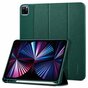 Housse en cuir artificiel Spigen Urban Fit compatible avec iPad Pro 11 (2018 2020 2021 2022) - verte