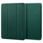 Housse en cuir artificiel Spigen Urban Fit compatible avec iPad Pro 11 (2018 2020 2021 2022) - verte