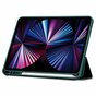Housse en cuir artificiel Spigen Urban Fit compatible avec iPad Pro 11 (2018 2020 2021 2022) - verte