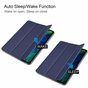 Just in Case Smart Tri-Fold Housse en cuir artificiel compatible avec iPad Pro 12.9 (2020) - bleu