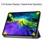Just in Case Smart Tri-Fold Housse en cuir artificiel compatible avec iPad Pro 12.9 (2020) - bleu