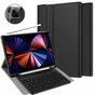 Just in Case Slimline Bluetooth Keyboard AZERTY Housse en cuir artificiel compatible avec iPad Pro 12.9 (2020) - noir