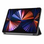 Just in Case Smart Tri-Fold Housse en cuir artificiel compatible avec iPad Pro 12.9 (2021 2022) - noir