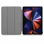 Just in Case Smart Tri-Fold Housse en cuir artificiel compatible avec iPad Pro 12.9 (2021 2022) - noir