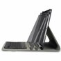 Just in Case Slimline Bluetooth Keyboard QWERTZ Housse en cuir artificiel compatible avec iPad Pro 12.9 (2021 2022) - noir