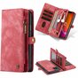 Caseme Retro Wallet &eacute;tui en cro&ucirc;te de cuir compatible avec iPhone 11 - rouge