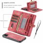 Caseme Retro Wallet &eacute;tui en cro&ucirc;te de cuir compatible avec iPhone 11 - rouge