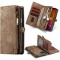 Caseme Retro Wallet &eacute;tui en cro&ucirc;te de cuir compatible avec iPhone 11 - marron