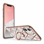 Coque Supcase Cosmo PC et TPU Marble pour iPhone 12 mini - Rose