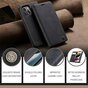 Caseme Slim Retro Wallet &eacute;tui en cuir artificiel compatible avec iPhone 13 - noir