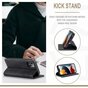 Caseme Slim Retro Wallet &eacute;tui en cuir artificiel compatible avec iPhone 13 - noir