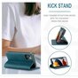 Caseme Slim Retro Wallet &eacute;tui en cuir artificiel compatible avec iPhone 13 - bleu