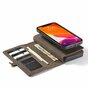 Caseme Luxe XL Etui portefeuille en cro&ucirc;te de cuir compatible avec iPhone 13 Pro - marron