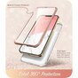 Coque Supcase Cosmo PC et TPU Marble pour iPhone 13 Pro Max - Or rose