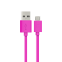 C&acirc;ble Energizer Micro-USB USB-A Charge Plat Sync 1.2m - Rose