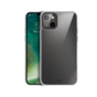 Xqisit Phantom glass Anti Bac TPU et coque en verre tremp&eacute; compatible avec iPhone 13 mini - transparent