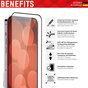 Displex Real Glass FC + Frame protecteur d&#039;&eacute;cran compatible avec iPhone 12 et iPhone 12 Pro - transparent