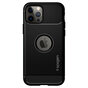 Coque Spigen Rugged Armor TPU Air Cushion en fibre de carbone pour iPhone 12 et 12 Pro - Noir