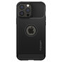 Coque Spigen Rugged Armor TPU Air Cushion en fibre de carbone pour iPhone 13 Pro Max - Noir