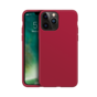 Xqisit Coque en silicone Anti Bac PC et coque en silicone compatible avec iPhone 13 Pro - rouge