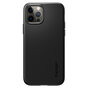 &Eacute;tui Spigen Thin Fit Thin en polycarbonate pour iPhone 12 et iPhone 12 Pro - Noir