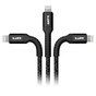 C&acirc;ble de chargement USB-A MFi robuste Laut C&acirc;ble Lightning 120 cm - Noir