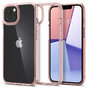 Coque Spigen Ultra Hybrid PU et TPU Air Cushion compatible avec iPhone 13 - rose
