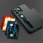 Porte-cartes secret et coque de protection en TPU pour iPhone 13 - noir