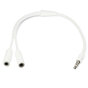 R&eacute;partiteur audio 3,5 mm compatible avec iPhone la musique d&#039;ordinateur MP3