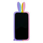 Coque en silicone Bunny Pop Fidget Bubble compatible avec iPhone 13 Pro - rose, jaune, bleu et violet