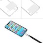 Cordon t&eacute;l&eacute;phonique multifonctionnel r&eacute;glable avec patch - Noir