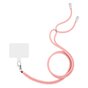 Cordon T&eacute;l&eacute;phonique Multifonctionnel Ajustable avec Patch - Rose