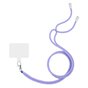 Cordon t&eacute;l&eacute;phonique multifonctionnel r&eacute;glable avec patch - Violet