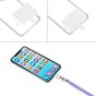 Cordon t&eacute;l&eacute;phonique multifonctionnel r&eacute;glable avec patch - Violet