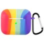 &Eacute;tui en silicone Rainbow Pride avec crochet pour AirPods 3 - pastel
