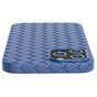 Coque en TPU tiss&eacute; pour iPhone 14 - bleu