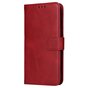 &Eacute;tui portefeuille en cuir artificiel Bookcase compatible avec iPhone 14 - rouge