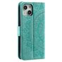 Coque en TPU Mandala Wallet pour iPhone 14 - verte