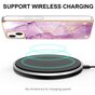 Coque TPU Marble Stone compatible avec iPhone 14 - violet