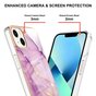 Coque TPU Marble Stone compatible avec iPhone 14 - violet