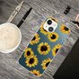 Coque en TPU Sunflower avec tournesols pour iPhone 14 - transparente et jaune