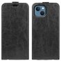 &Eacute;tui en cuir artificiel Flipcase vertical compatible avec iPhone 14 - noir